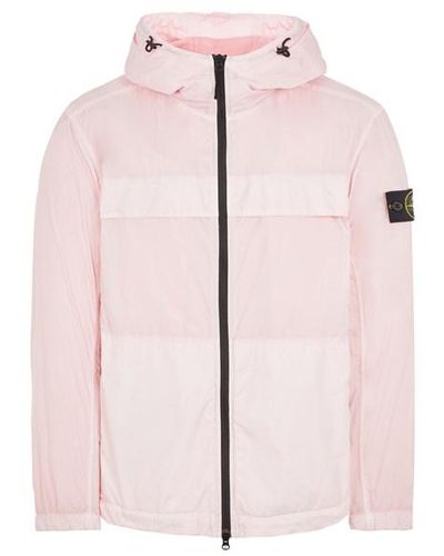 Stone Island Lightweight Jacket Polyamide, Polyurethane Coated - Pink