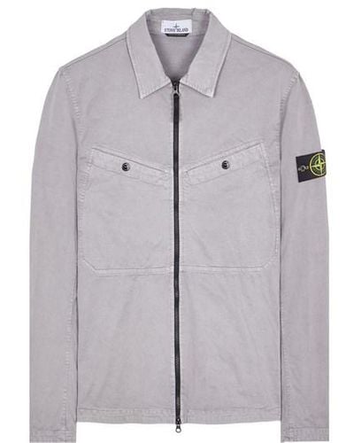 Stone Island Surchemise coton, Élasthanne - Gris