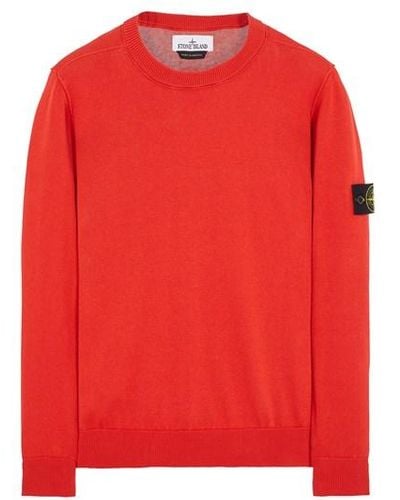 Stone Island Sweater baumwolle - Rot