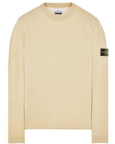 Stone Island Sweater Cotton - Natural