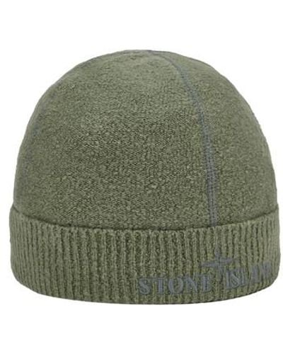 Stone Island Hat Cotton, Polyamide, Elastane - Green