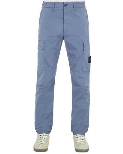 Stone Island Pants Cotton, Elastane - Blue