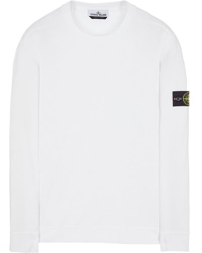 Stone Island Sweatshirt baumwolle - Weiß