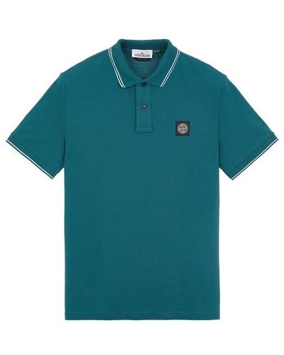 Stone Island Polo Shirt Cotton, Elastane - Green