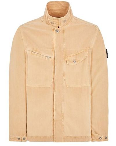 Stone Island Lightweight Jacket Cotton, Lyocell - Natural
