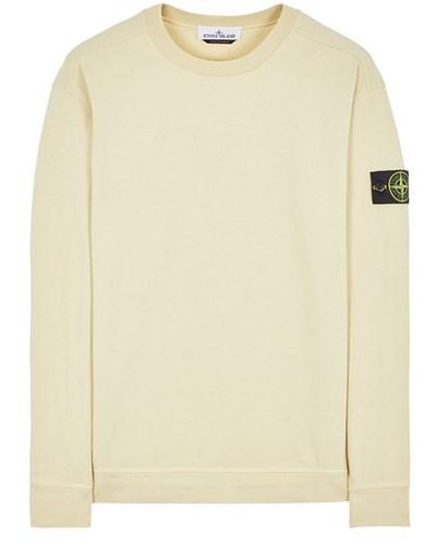 Stone Island Sweatshirt Cotton - Natural