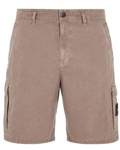 Stone Island Bermuda Shorts Cotton - Grey