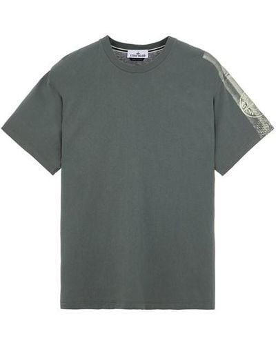 Stone Island T-shirt manches courtes coton - Gris