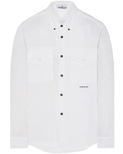 Stone Island Shirts Cotton, Hemp - White