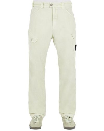 Stone Island Trousers Cotton, Lyocell - Natural