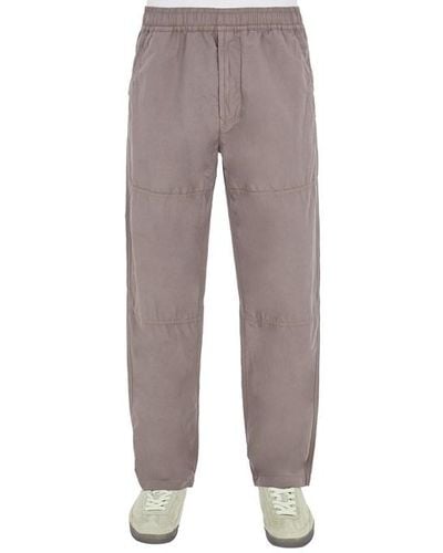 Stone Island Pants Cotton, Linen - Gray