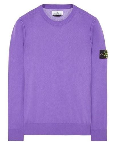 Stone Island Sweater Cotton - Purple