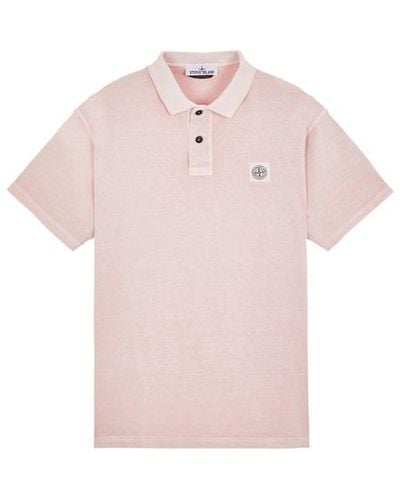 Stone Island Polo Shirt Cotton - Pink