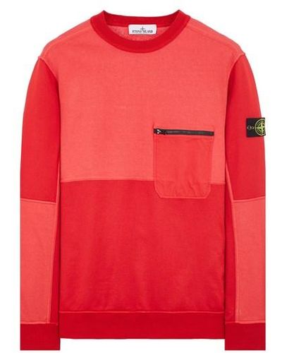 Stone Island Sweatshirt coton - Rouge