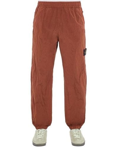 Stone Island Trousers Polyamide - Red