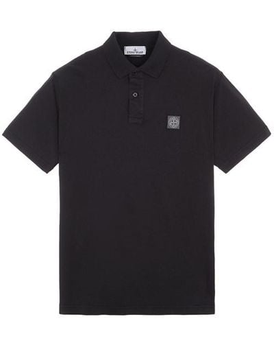 Stone Island Polo Shirt Cotton - Black