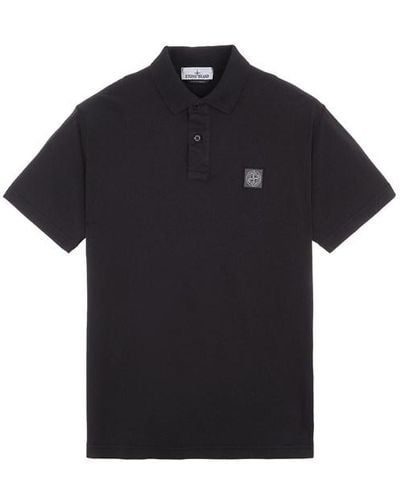 Stone Island Polo baumwolle - Schwarz