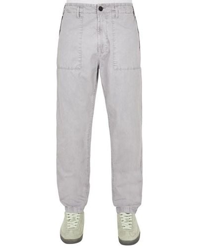 Stone Island Trousers Cotton - Grey