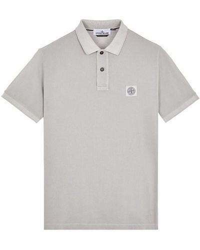 Stone Island Polo Shirt Cotton - Gray