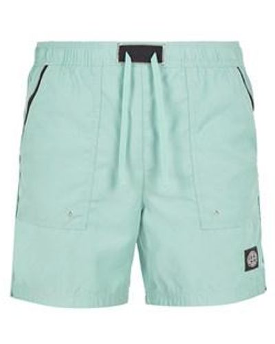 Stone Island Beach Shorts Polyester - Green