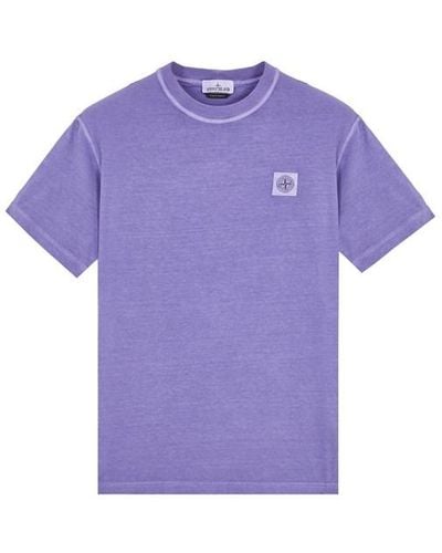 Stone Island T-shirt a maniche corte cotone - Viola