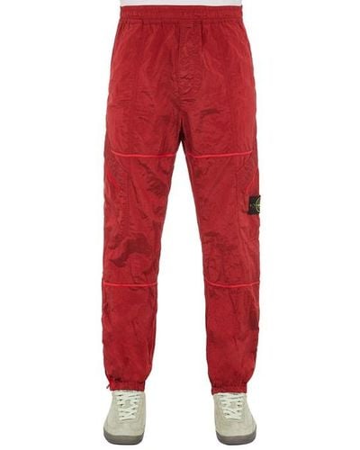 Stone Island Trousers Polyamide - Red