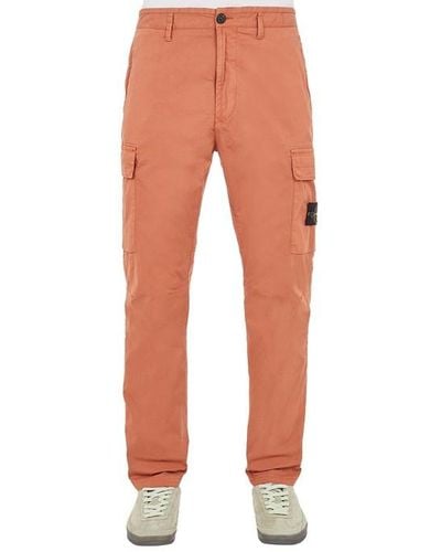 Stone Island Pantalone cotone, elastan - Arancione