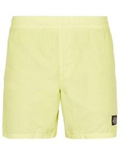Stone Island Beach Shorts Polyamide - Yellow