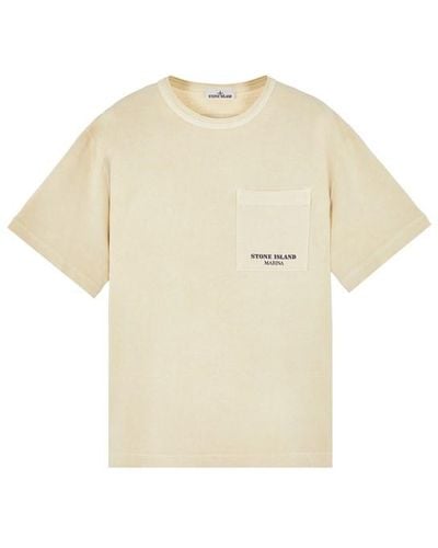 Stone Island T-shirt baumwolle - Weiß