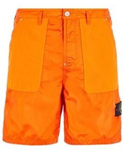 Stone Island Bermuda Shorts Polyester - Orange