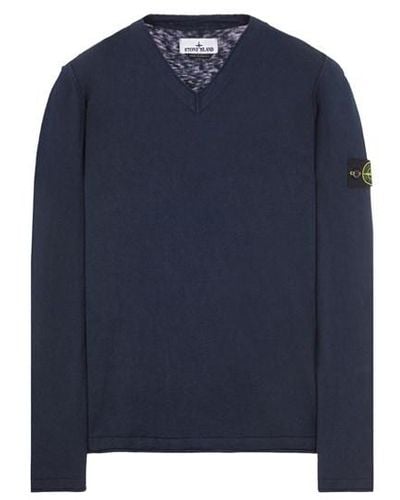 Stone Island Sweater Cotton, Elastane - Blue