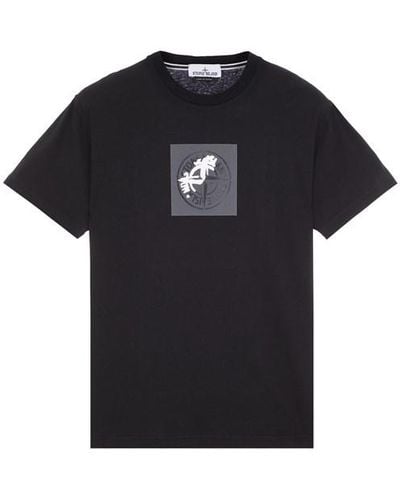 Stone Island T-shirt a maniche corte cotone - Nero