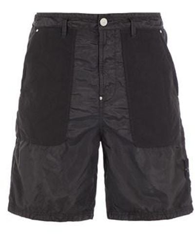 Stone Island Bermuda Shorts Polyester - Black