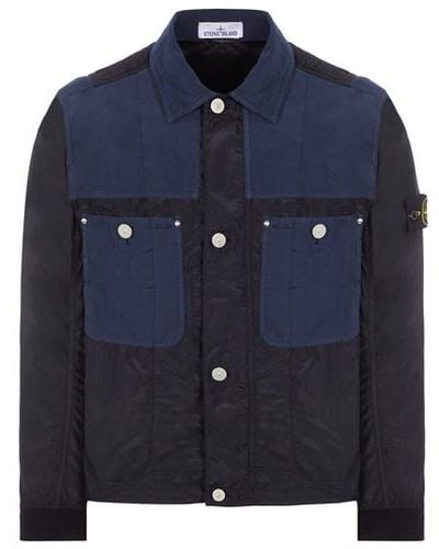 Stone Island Lightweight Jacket Polyester - Blue