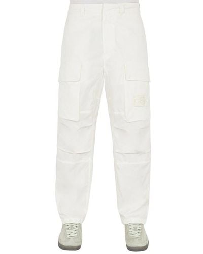 Stone Island Pants Cotton - White