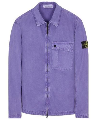 Stone Island Shirts Cotton - Purple