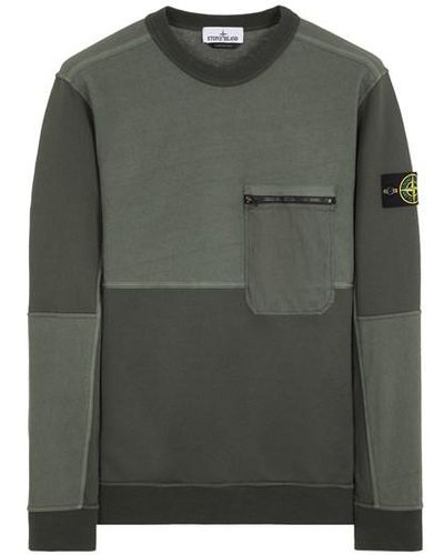 Stone Island Sweatshirt coton - Vert