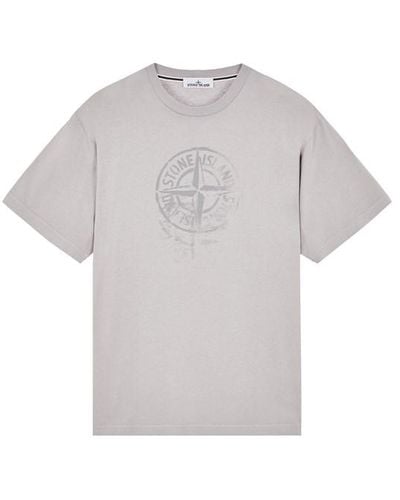 Stone Island T-shirt baumwolle - Weiß