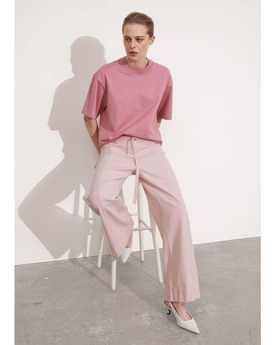 & Other Stories Boxy T-shirt - Pink