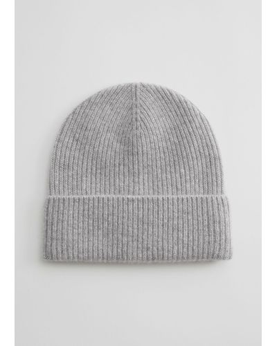& Other Stories Cashmere Beanie - Grey
