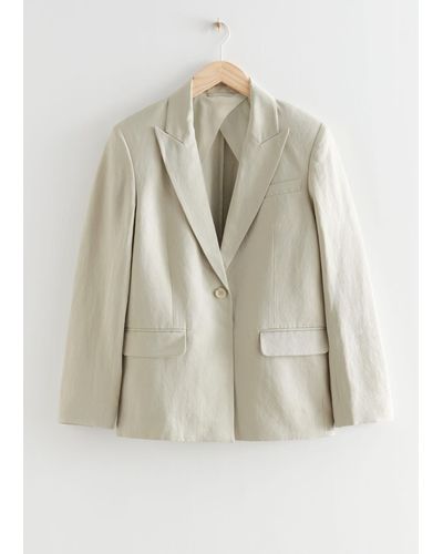 amp; Other Stories + Oversized Single Breasted Blazer