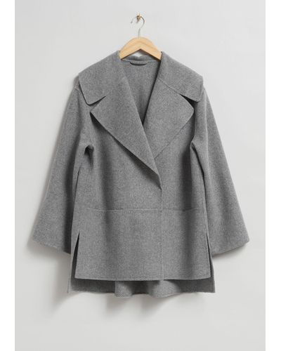 & Other Stories Single-breasted Jacket - Grey