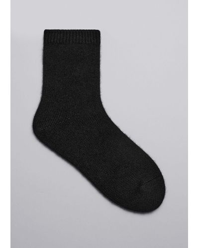 & Other Stories Cashmere Socks - Black