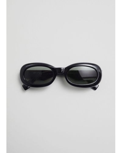 & Other Stories Le Specs Outta Trash Sunglasses - Black