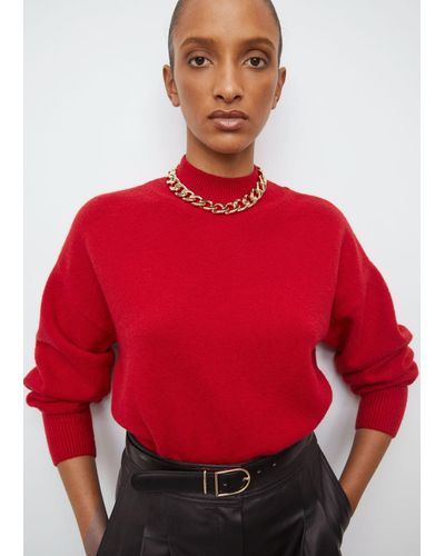 & Other Stories Mock-neck Sweater - Red