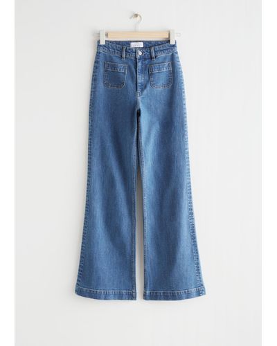 & Other Stories Flared Jeans - Blue