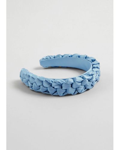 & Other Stories Braided Alice Headband - Blue
