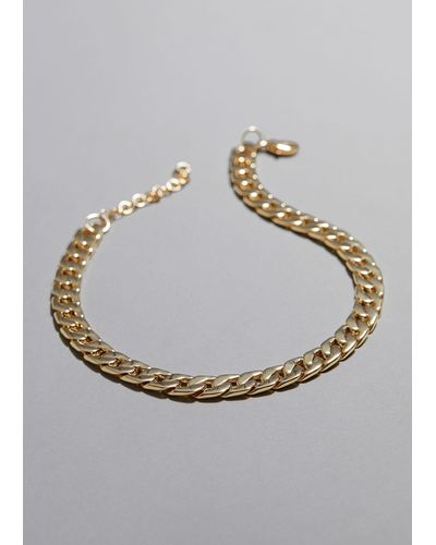 & Other Stories Chunky Chain Necklace - Metallic