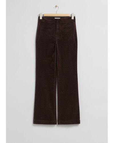 & Other Stories Corduroy Pants - White