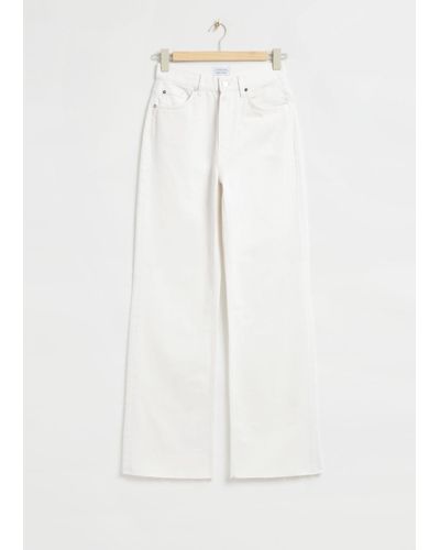 & Other Stories Straight Jeans - White